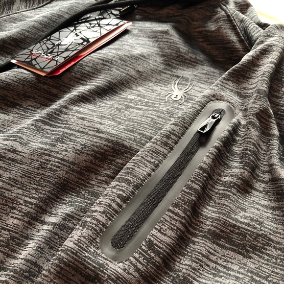 NWT Spyder Active PullOver Sweater With Hoodie - Picture 2 of 11